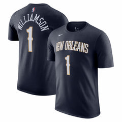 Zion Williamson New Orleans Pelicans Icon 2022/23 Name & Number T-Shirt Navy | Nike online