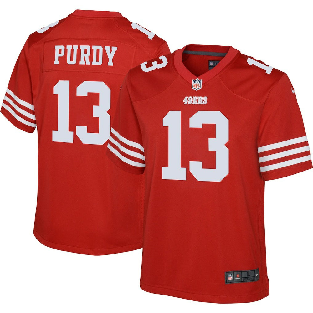 Nike Brock Purdy San Francisco 49ers Youth Game Jersey Scarlet