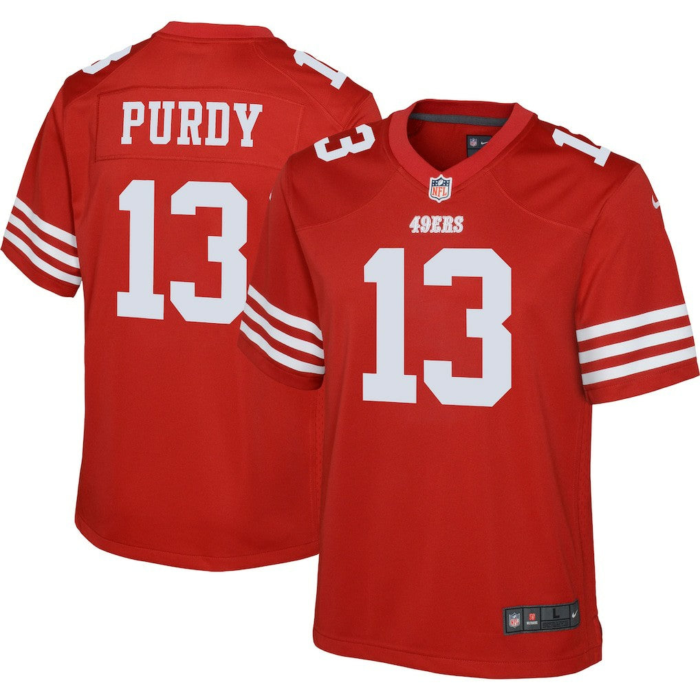 Nike Brock Purdy San Francisco 49ers Youth Game Jersey Scarlet