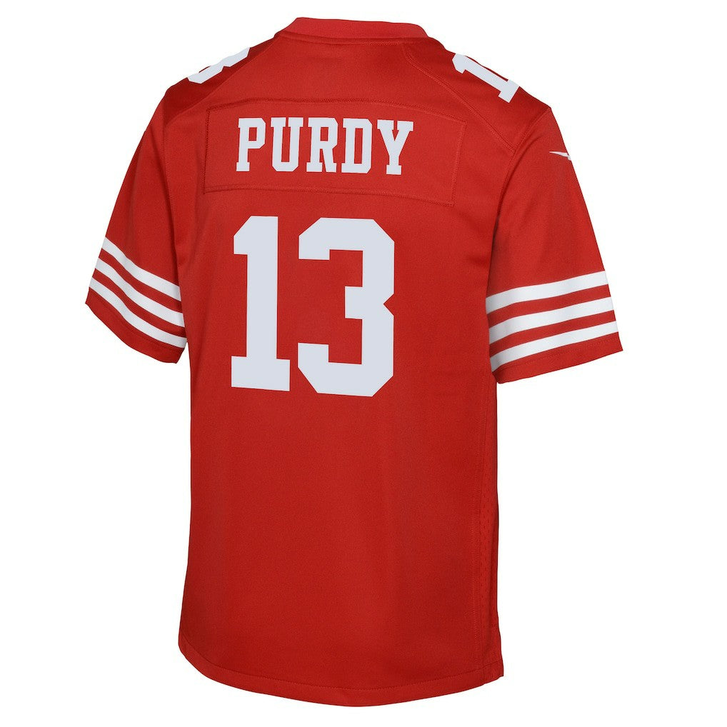 Nike Brock Purdy San Francisco 49ers Youth Game Jersey Scarlet