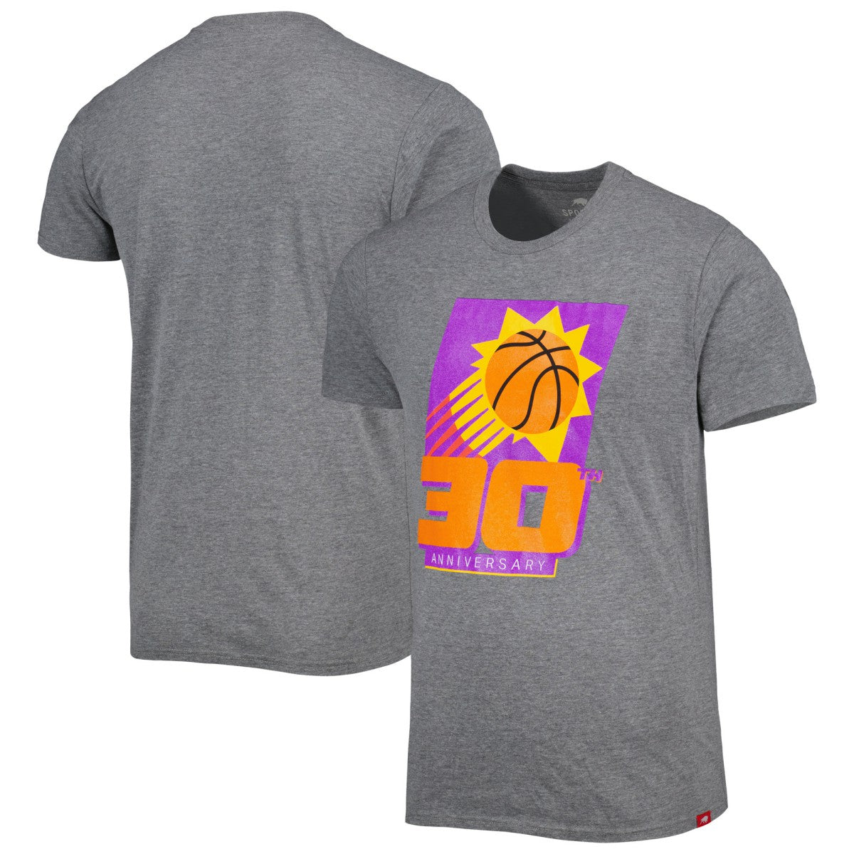 Phoenix Suns Sportiqe Unisex 30th Anniversary Celebration Comfy Tri-Blend T-Shirt Heather Gray