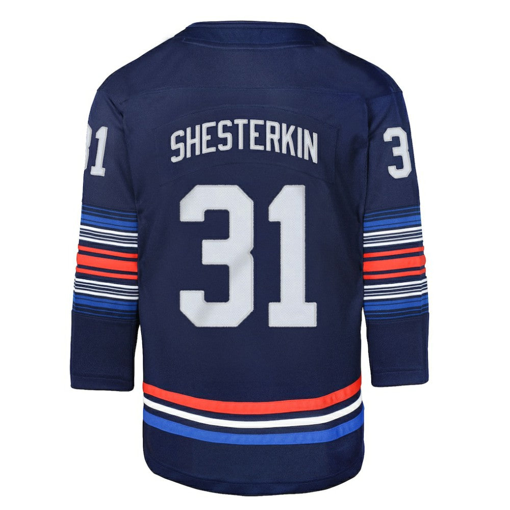 Igor Shesterkin New York Rangers Youth Alternate Premier Player Jersey - Navy - NHL 5280889