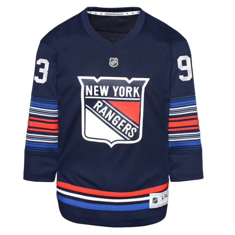 Mika Zibanejad New York Rangers Youth Alternate Replica Player Jersey - Navy - NHL 5281210
