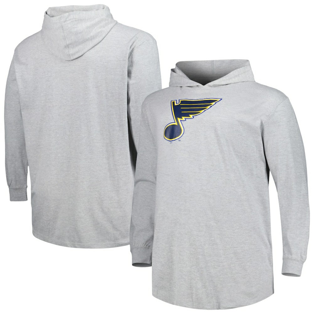 St. Louis Blues Big & Tall Pullover Hoodie - Heather Gray - NHL 5281577