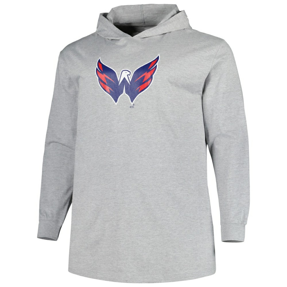 Washington Capitals Big & Tall Pullover Hoodie - Heather Gray - NHL 5281580