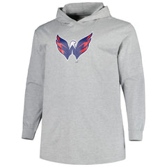 Washington Capitals Big & Tall Pullover Hoodie - Heather Gray - NHL 5281580