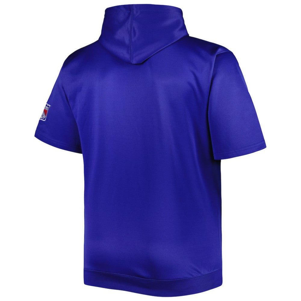 New York Rangers Big & Tall Logo Short Sleeve Hoodie - Royal - NHL 5281590