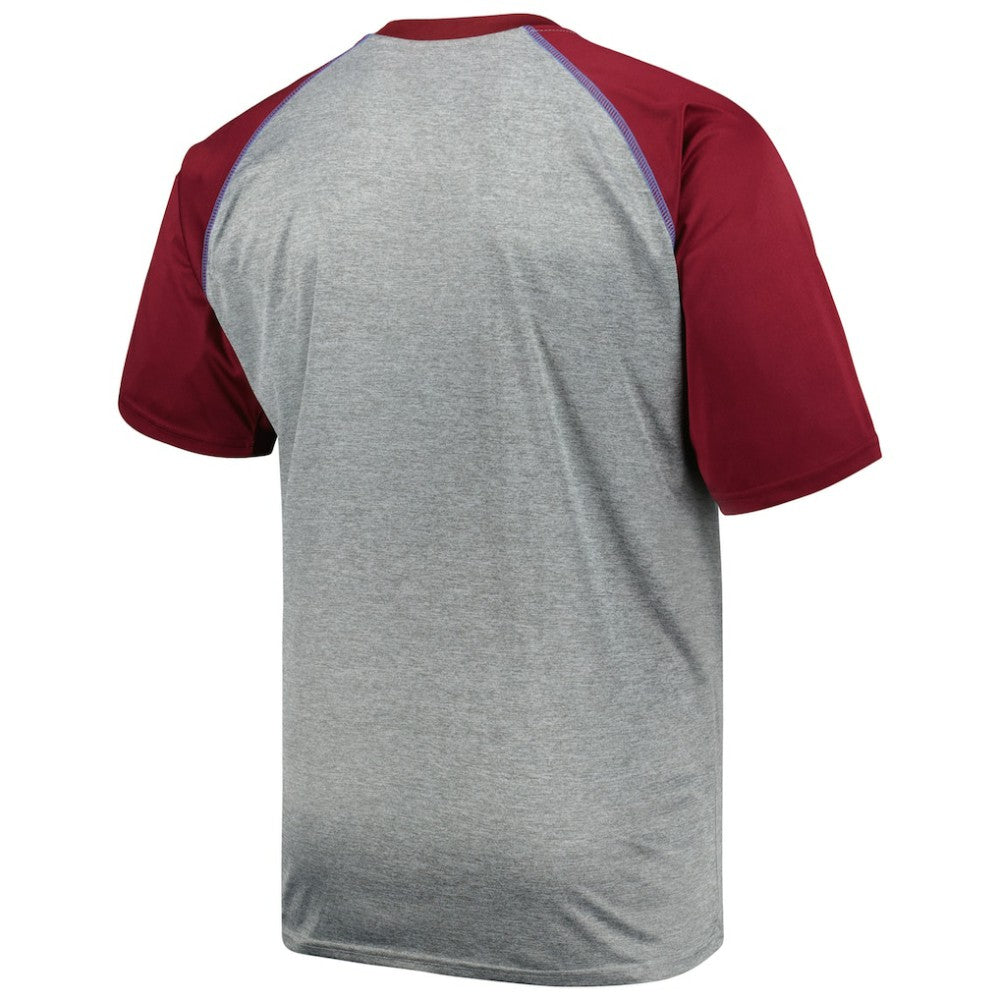 Colorado Avalanche Big & Tall Logo Raglan T-Shirt - Heather Gray - NHL 5281593