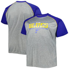 St. Louis Blues Big & Tall Logo Raglan T-Shirt - Heather Gray - NHL 5281597