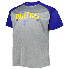 St. Louis Blues Big & Tall Logo Raglan T-Shirt - Heather Gray - NHL 5281597