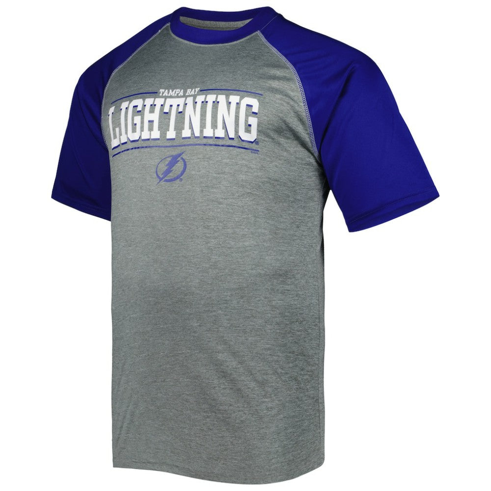 Tampa Bay Lightning Big & Tall Logo Raglan T-Shirt - Heather Gray - NHL 5281598