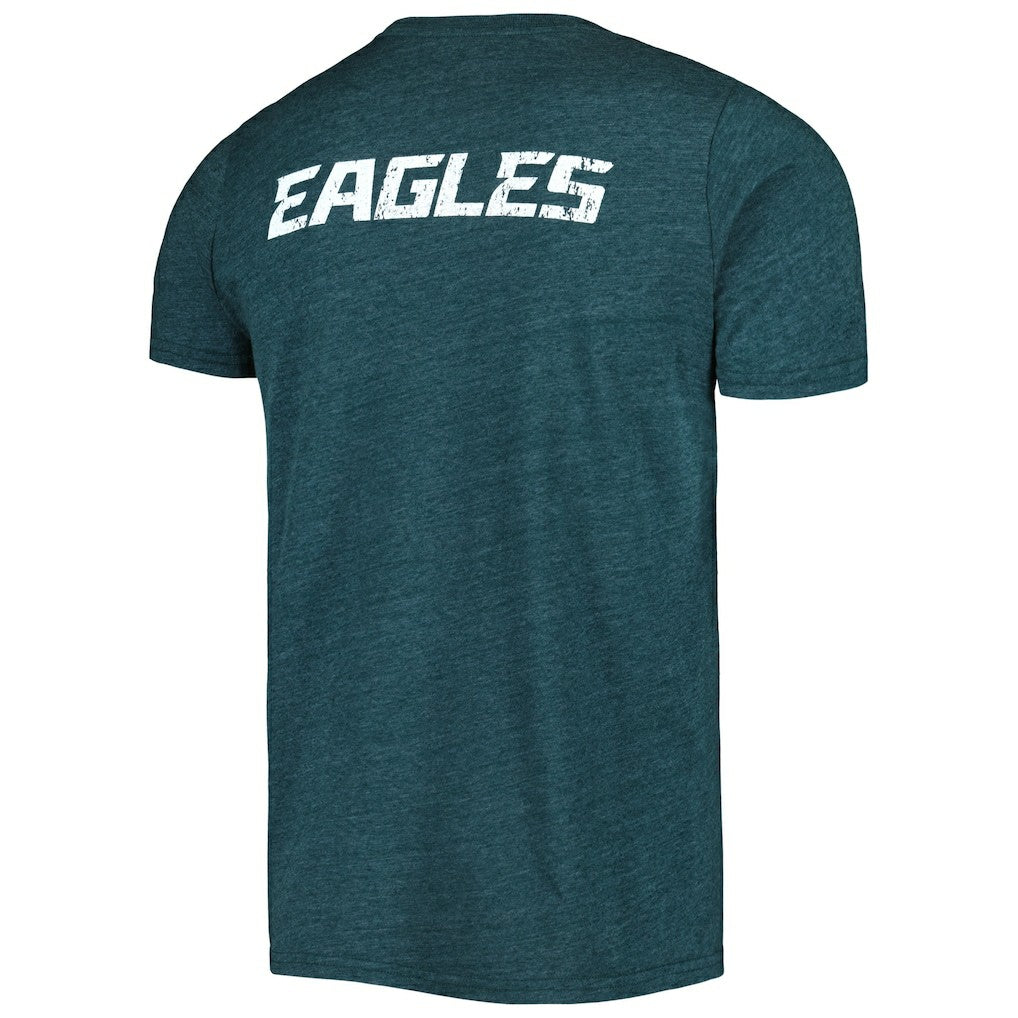 Philadelphia Eagles Majestic Threads Tri-Blend Pocket T-Shirt Midnight Green