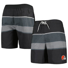 Cleveland Browns G-III Sports by Carl Banks Coastline Volley Swim Shorts Black