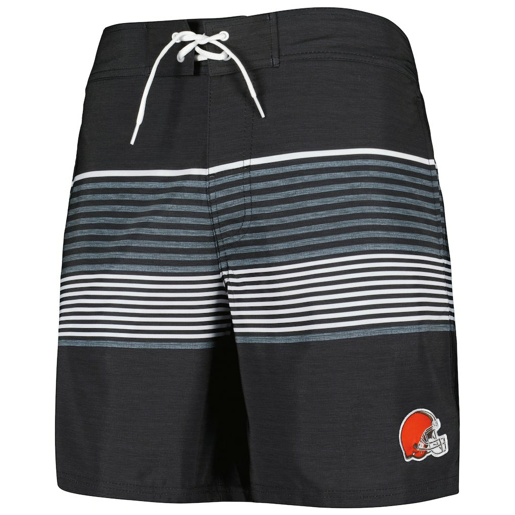Cleveland Browns G-III Sports by Carl Banks Coastline Volley Swim Shorts Black