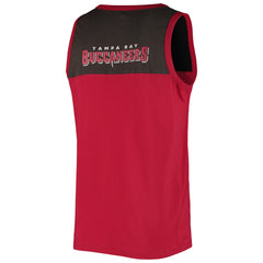 Tampa Bay Buccaneers Starter Logo Touchdown Fashion Tank Top Red/Pewter