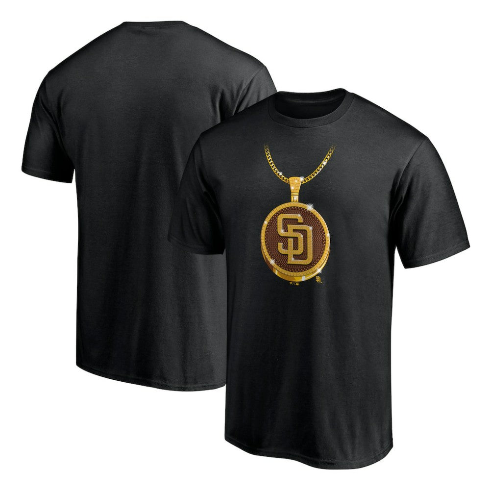 San Diego Padres Team Swagg Chain T-Shirt - Black - MLB Sale