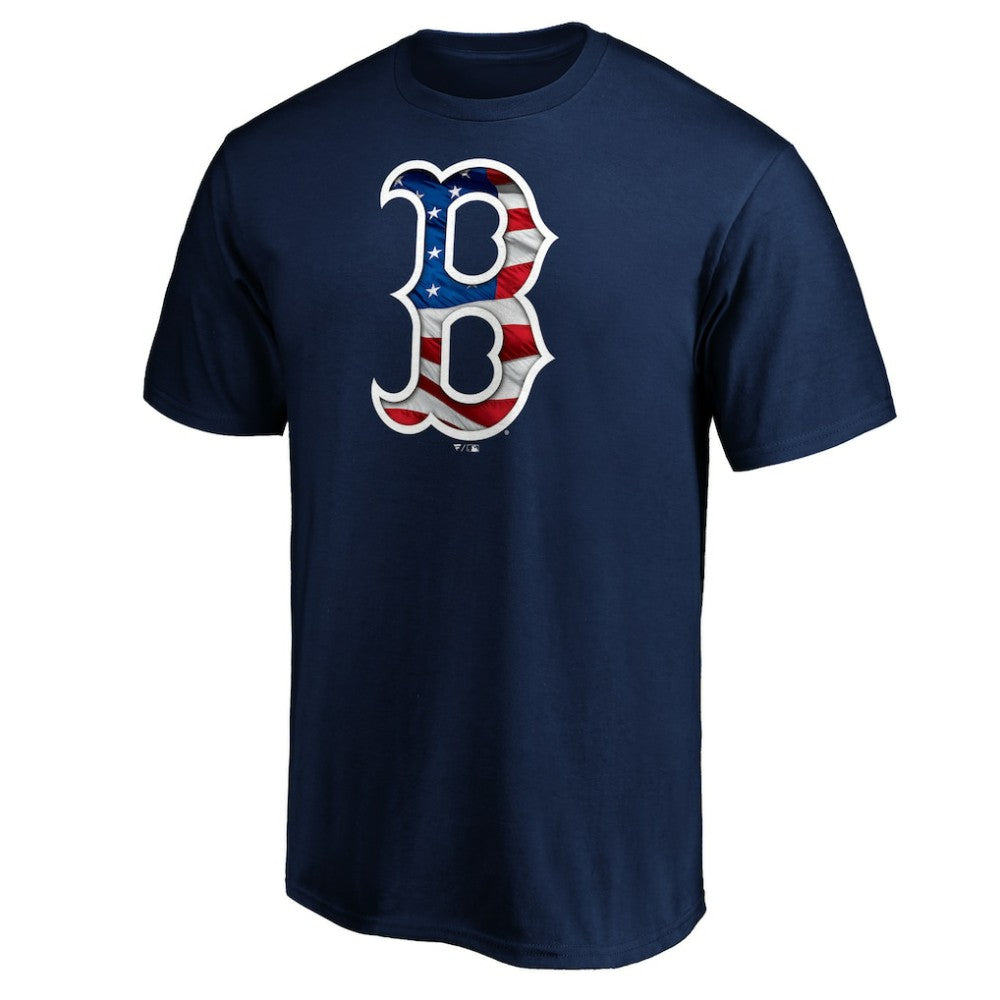 Boston Red Sox Team Banner Wave T-Shirt - Navy - MLB Sale