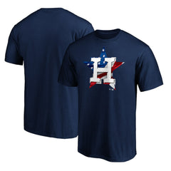 Houston Astros Team Banner Wave T-Shirt - Navy - MLB Lifestyle