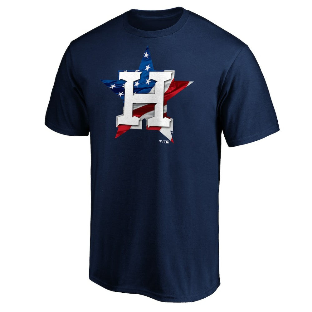 Houston Astros Team Banner Wave T-Shirt - Navy - MLB Lifestyle