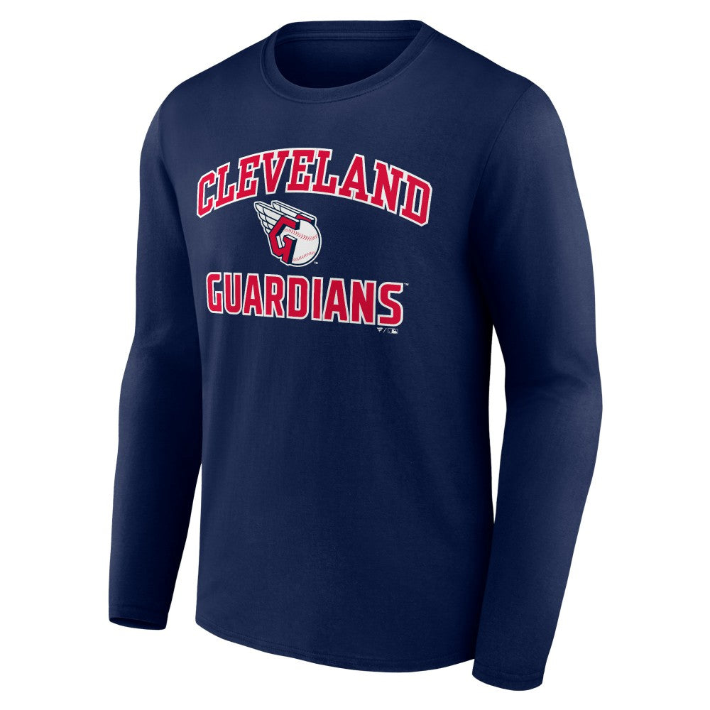 Cleveland Guardians Heart & Soul Long Sleeve T-Shirt - Navy - MLB on Sale