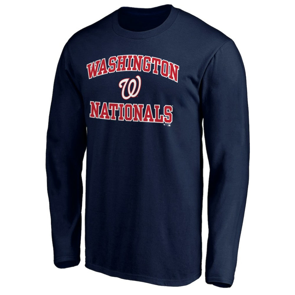 Washington Nationals Team Heart & Soul Long Sleeve T-Shirt - Navy - MLB Lifestyle