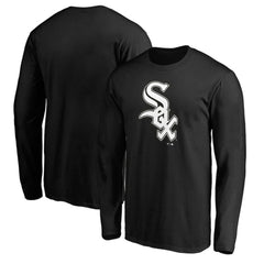 Chicago White Sox Team Official Logo Long Sleeve T-Shirt - Black - MLB on Sale