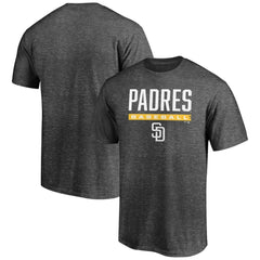 San Diego Padres Team Win Stripe T-Shirt - Charcoal - MLB Lifestyle
