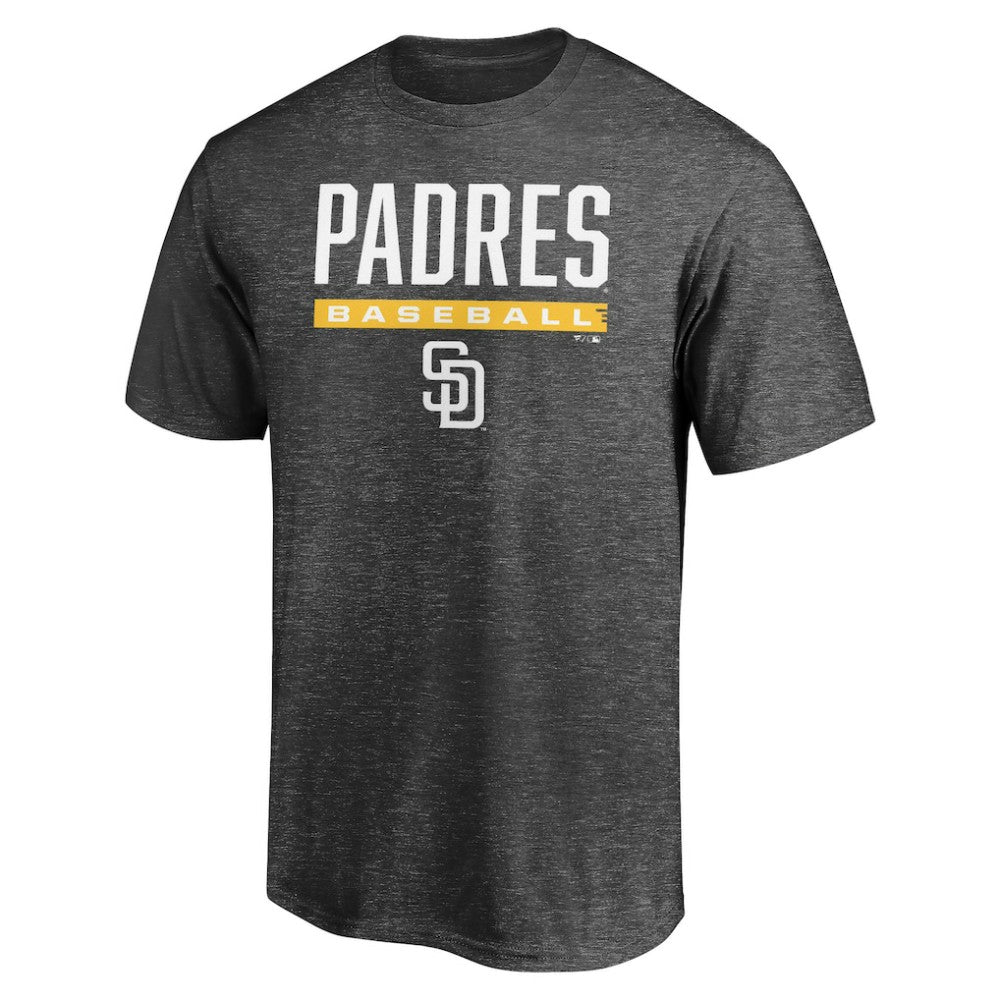 San Diego Padres Team Win Stripe T-Shirt - Charcoal - MLB Lifestyle