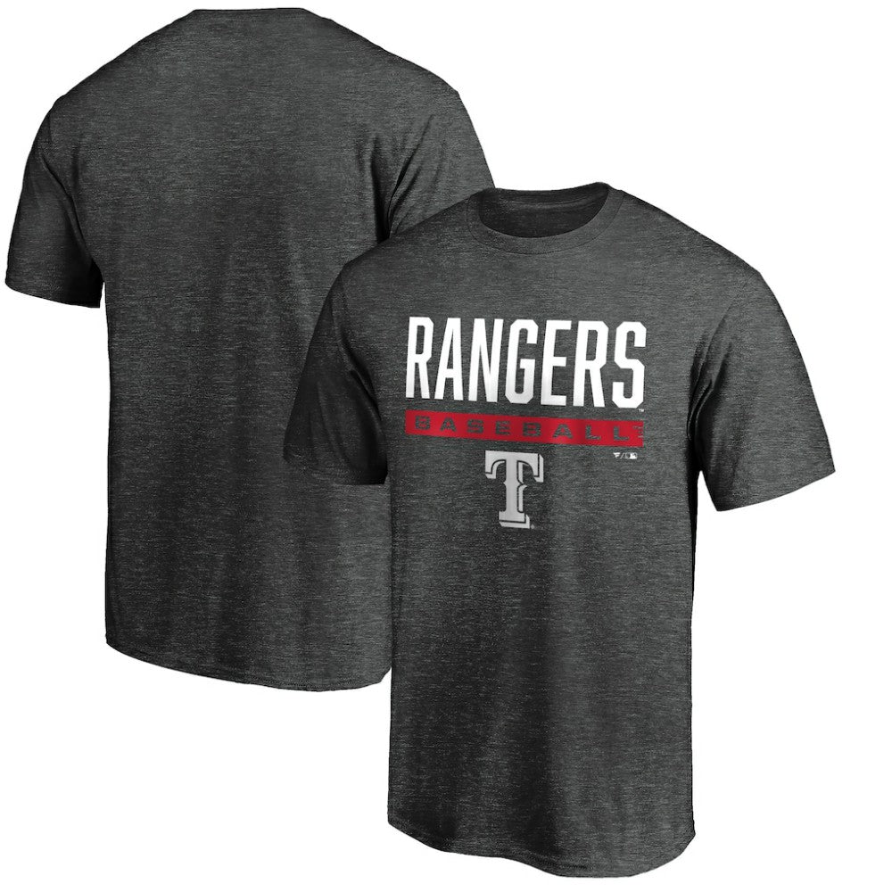 Texas Rangers Team Win Stripe T-Shirt - Charcoal - MLB Online