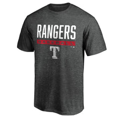 Texas Rangers Team Win Stripe T-Shirt - Charcoal - MLB Online