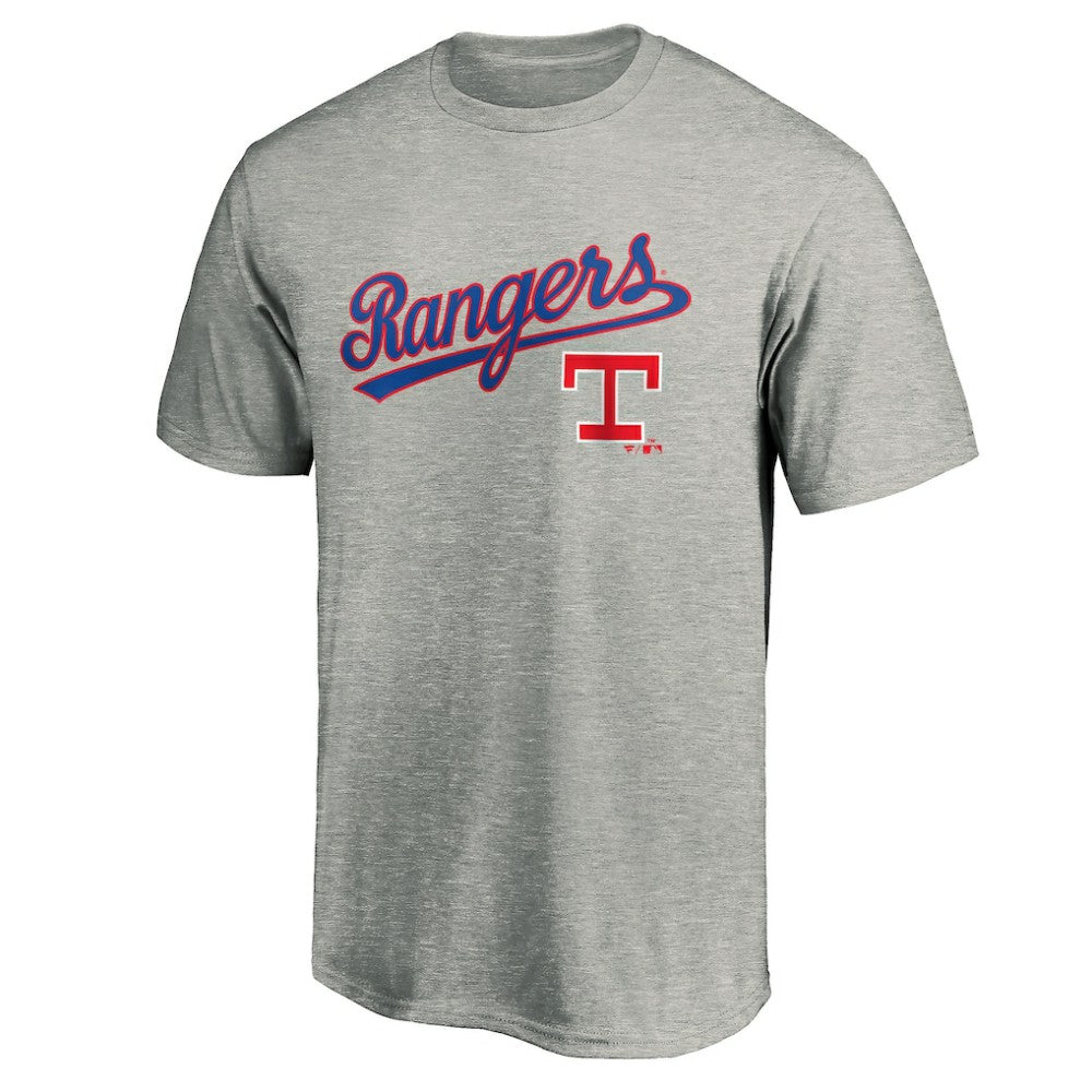 Texas Rangers Team Wahconah T-Shirt - Heather Gray - MLB on Sale