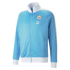 Manchester City ftblHeritage T7 Raglan Full-Zip Track Jacket Sky Blue - Puma for sale