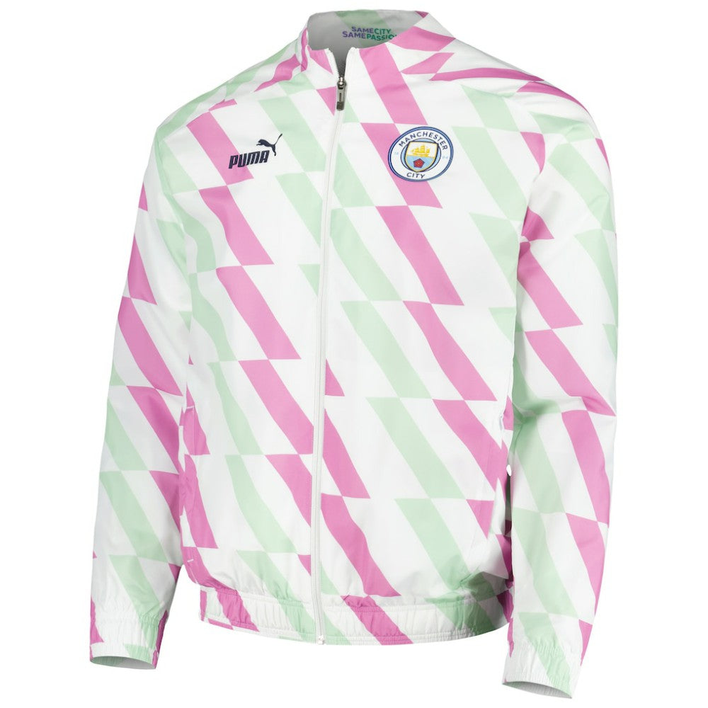 Manchester City 2022/23 Pre-Match Full-Zip Jacket White - Puma