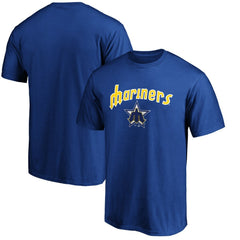 Seattle Mariners Team Cooperstown Collection Wahconah T-Shirt - Royal - MLB Sale