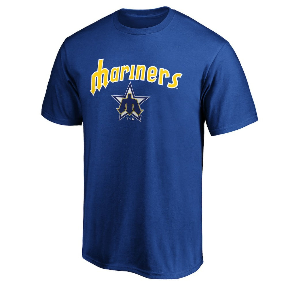 Seattle Mariners Team Cooperstown Collection Wahconah T-Shirt - Royal - MLB Sale