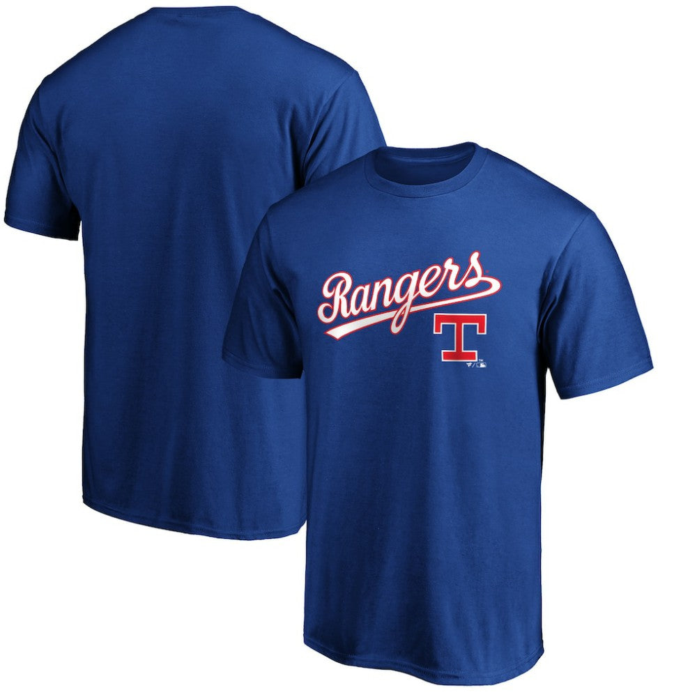 Texas Rangers Team Cooperstown Collection Wahconah T-Shirt - Royal - MLB Lifestyle