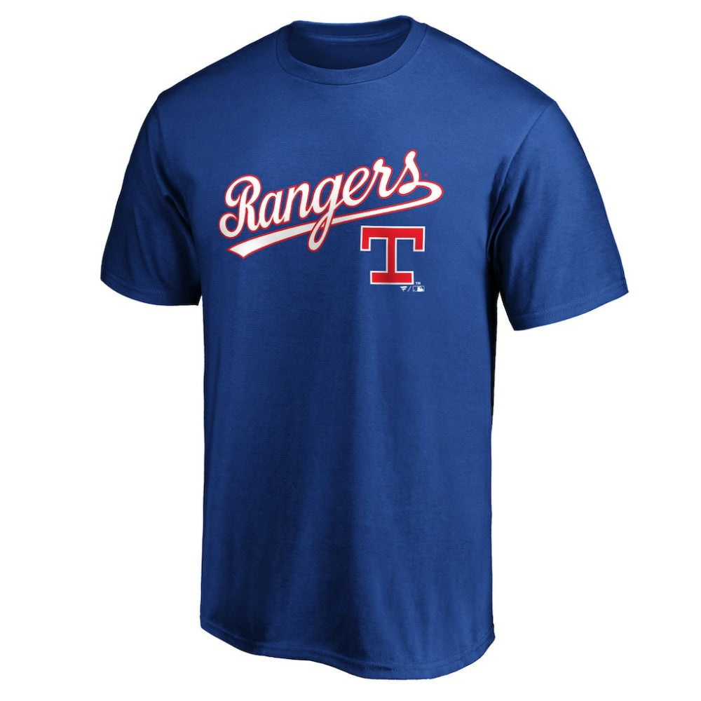 Texas Rangers Team Cooperstown Collection Wahconah T-Shirt - Royal - MLB Lifestyle