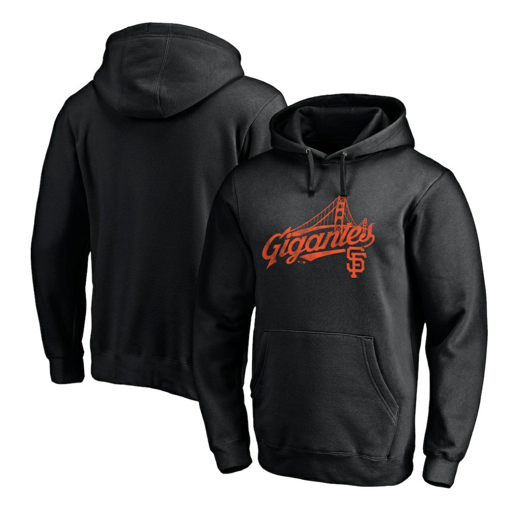 San Francisco Giants Team Hometown Collection Gigantes Bridge Pullover Hoodie - Black - MLB on Sale