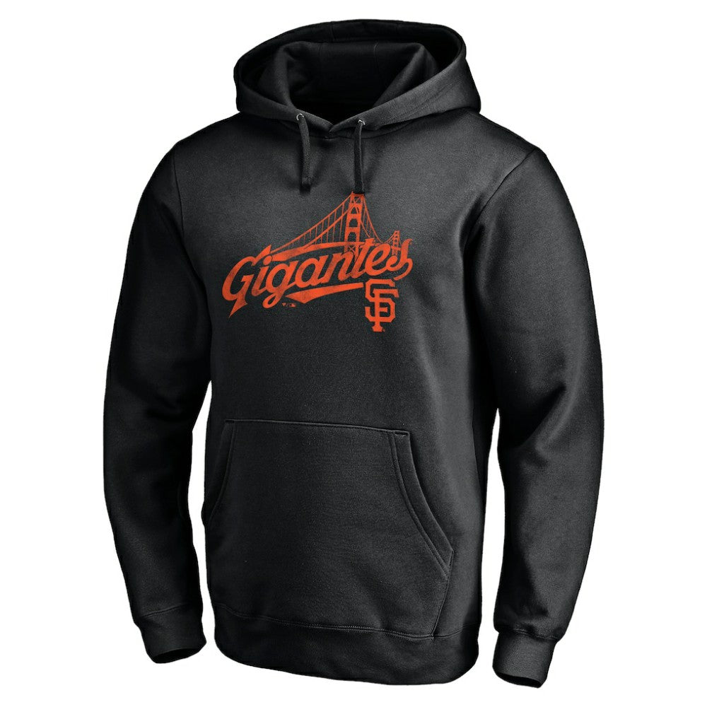 San Francisco Giants Team Hometown Collection Gigantes Bridge Pullover Hoodie - Black - MLB on Sale