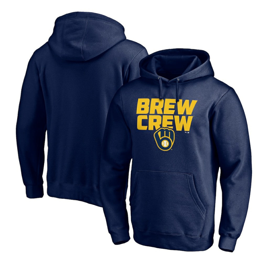 Milwaukee Brewers Team Hometown Collection The Crew Pullover Hoodie - Navy - MLB Sale