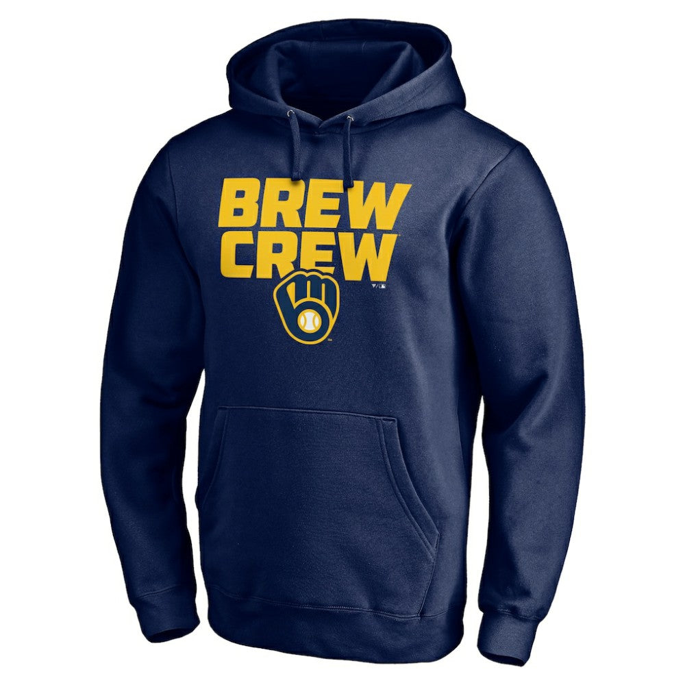 Milwaukee Brewers Team Hometown Collection The Crew Pullover Hoodie - Navy - MLB Sale