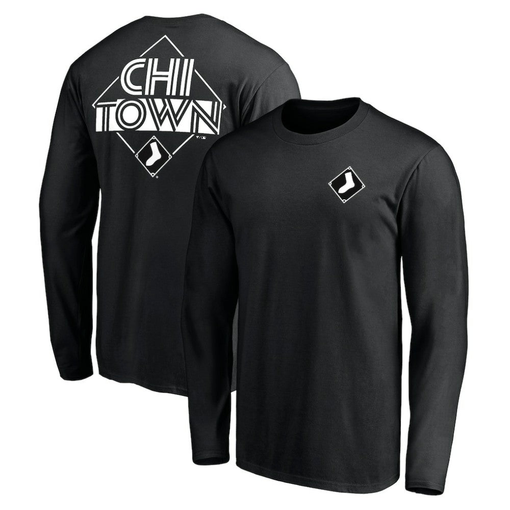 Chicago White Sox Team Hometown Collection Chi Town Long Sleeve T-Shirt - Black - MLB Online