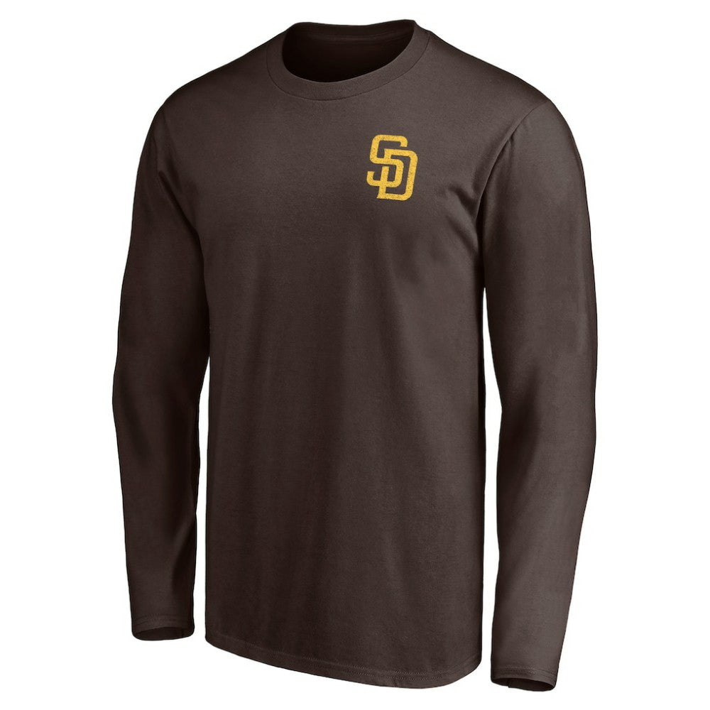 San Diego Padres Team Hometown Collection Palm Sunset Long Sleeve T-Shirt - Brown - MLB Online