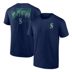 Seattle Mariners Team Hometown Collection Washington State T-Shirt - Navy - MLB Discount
