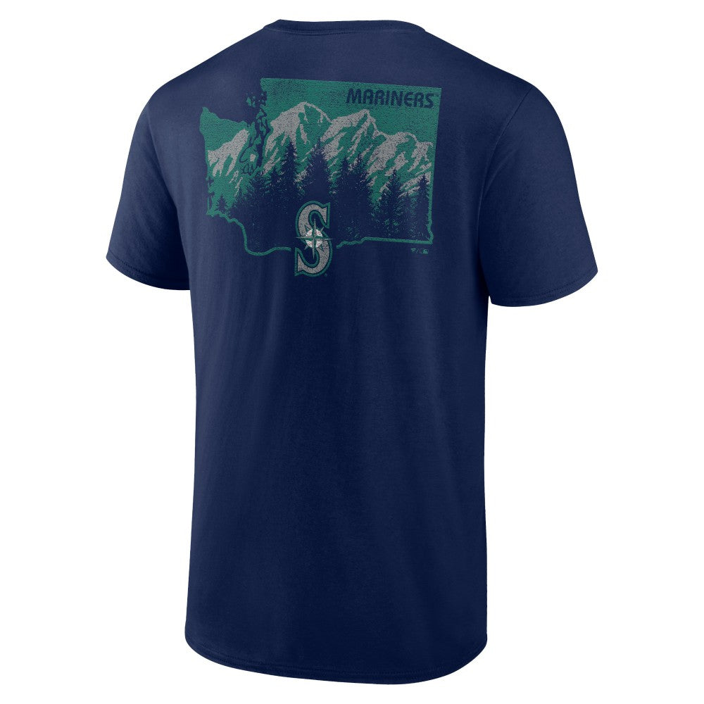 Seattle Mariners Team Hometown Collection Washington State T-Shirt - Navy - MLB Discount