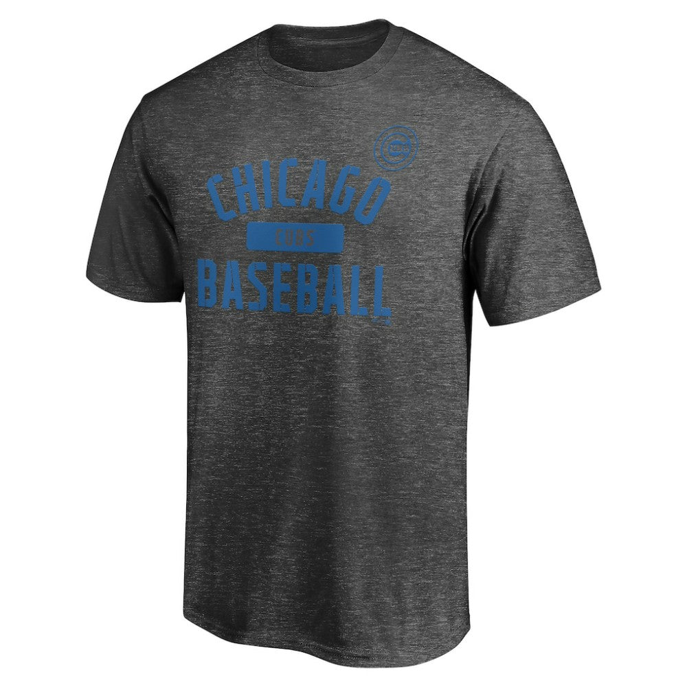 Chicago Cubs Team Primary Pill T-Shirt - Charcoal - MLB on Sale