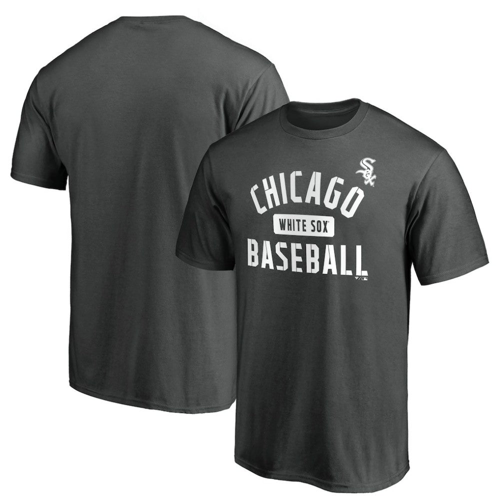Chicago White Sox Team Primary Pill T-Shirt - Charcoal - MLB Online