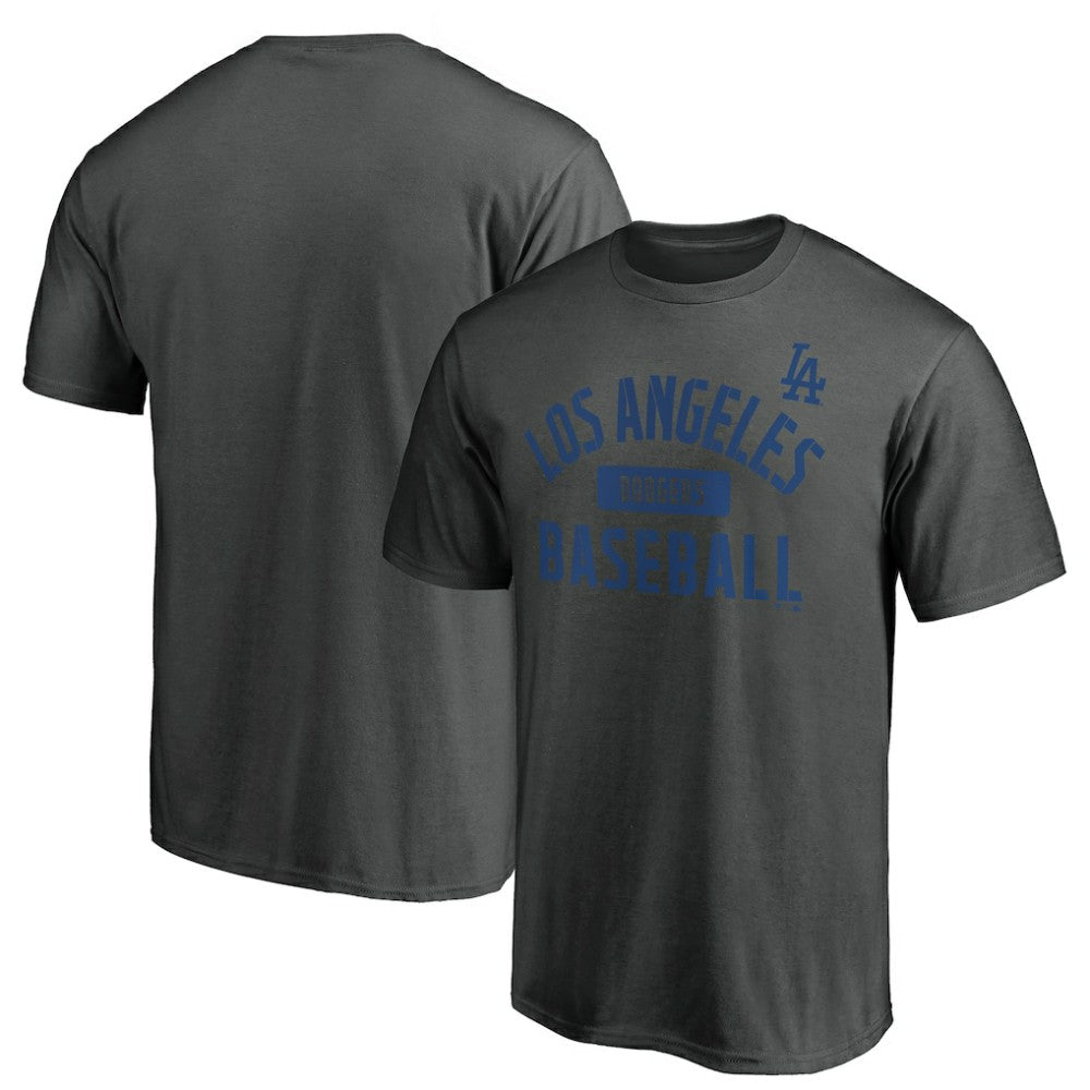 Los Angeles Dodgers Team Primary Pill T-Shirt - Charcoal - MLB Lifestyle