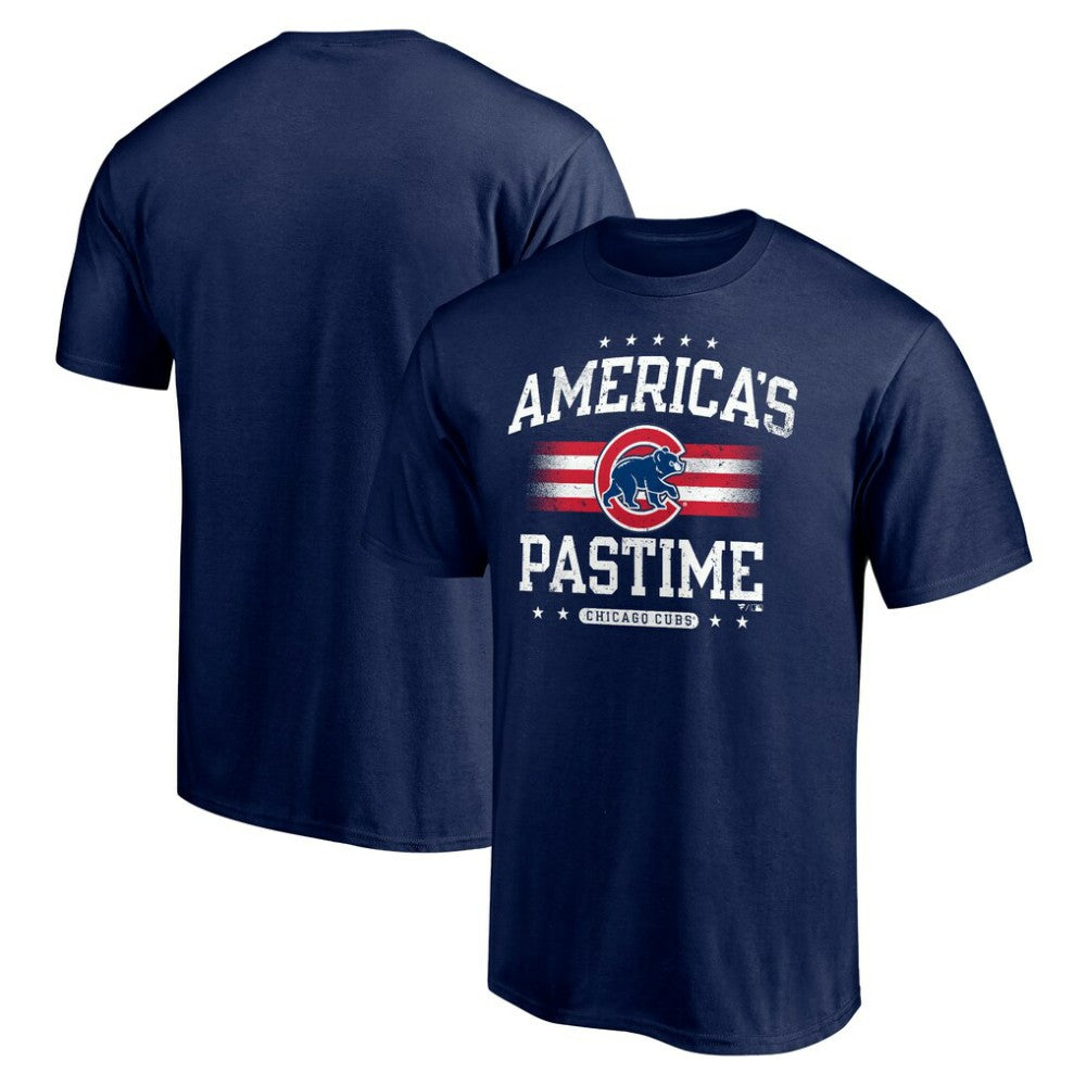 Chicago Cubs Team America's Pastime T-Shirt - Navy - MLB Discount