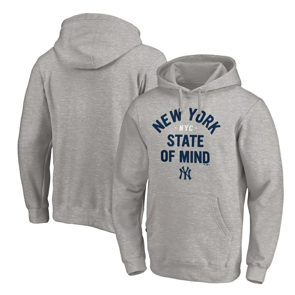 New York Yankees Heater State of Mind Pullover Hoodie - Gray - MLB Online